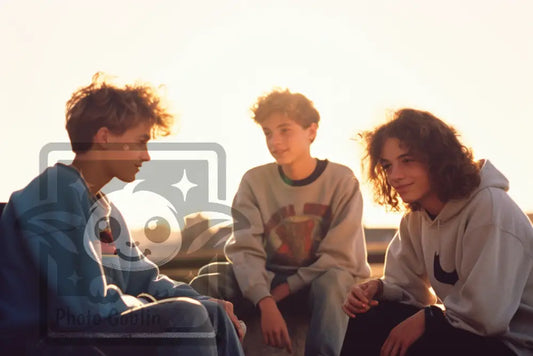 Group Of Teenagers (Graphic For Sale See Licenses)