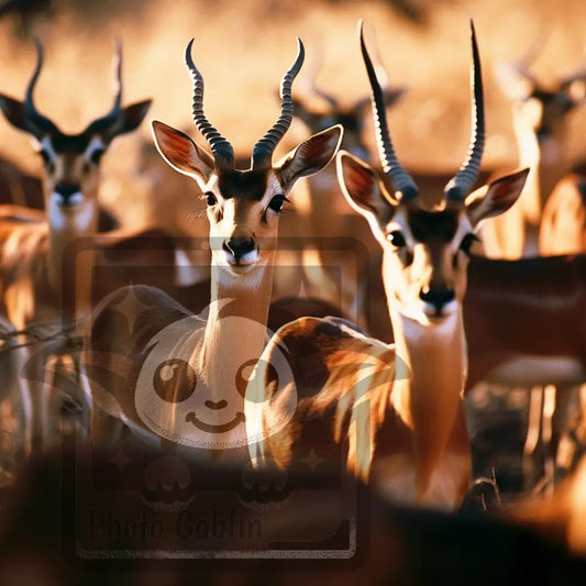 Herd Of Springboks (Graphic For Sale See Licenses)