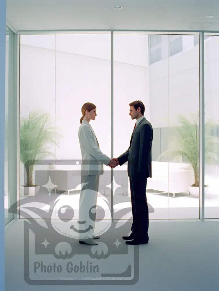Two People Shaking Hands (Graphic For Sale See Licenses)