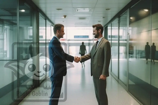 2 Men Shaking Hands (Graphic For Sale See Licenses)