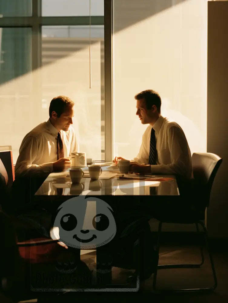 2 People Having A Meeting (Graphic For Sale See Licenses)