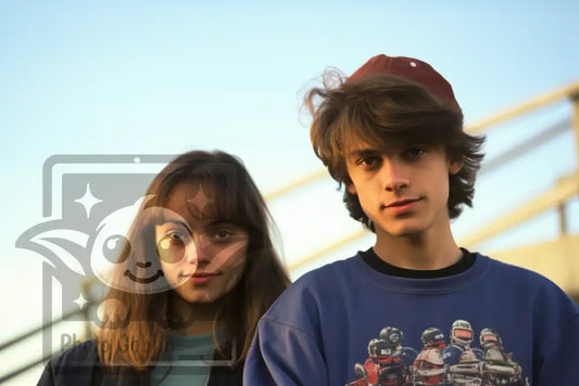 Couple Of Teenagers (Graphic For Sale See Licenses)
