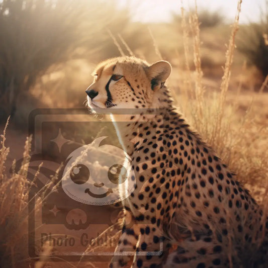 Side Picture Of A Cheetah (Graphic For Sale See Licenses)