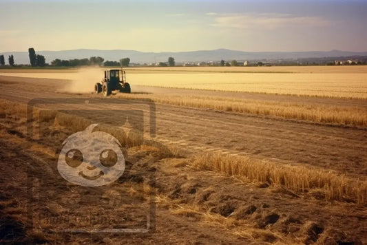 Tractor In A Farm (Graphic For Sale See Licenses)